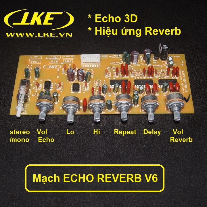 mạch echo reverb v6 hiệu ứng âm thanh sân khấu